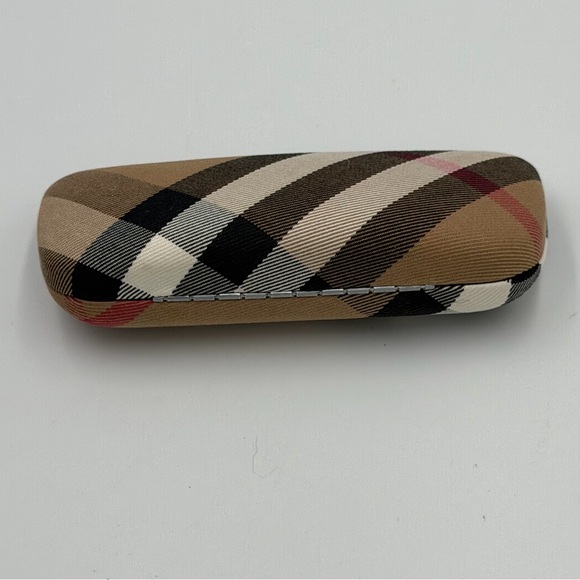 BURBERRY Classic Nova Check Plaid Clam Shell Hard EyeGlass Sunglass Case only - Picture 5 of 12